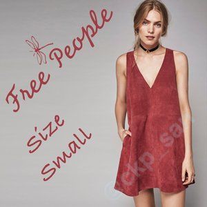 Free People Retro Love Suede Mini Dress Sz XS